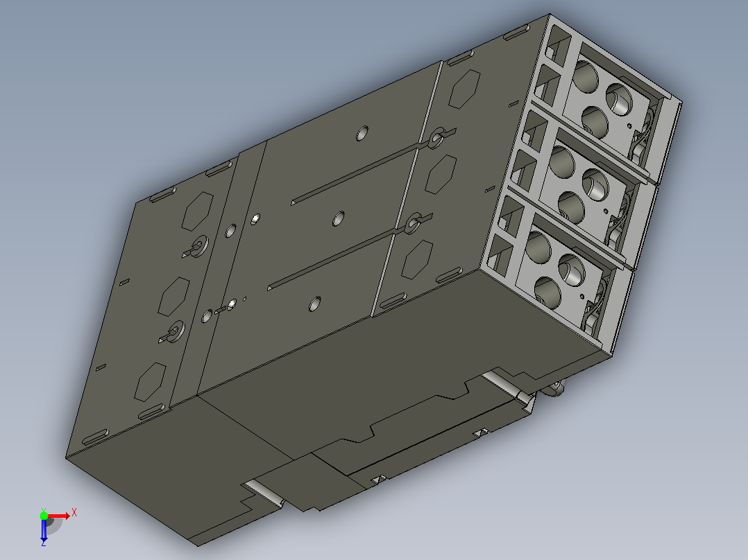 3D_XT_MCCB_M5_3P正泰电气俯视图