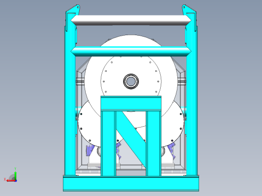 12 吨张力器（拉紧器）3D图纸 Solidworks设计 附X_T后视缩略图