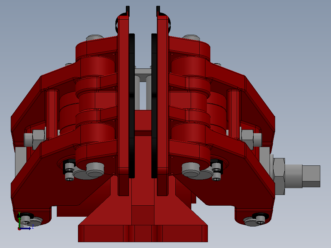 SBD-A安全制动器_SBD200-A-1000×30ⅠRL.WL.CL左视图