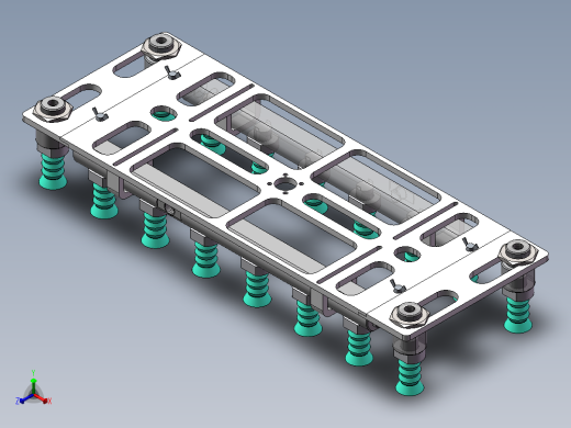 吸盘夹具工装机构 sw17