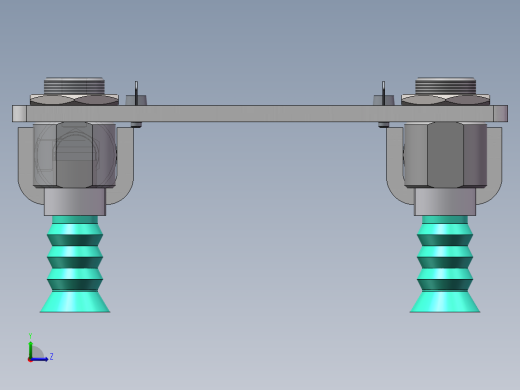 吸盘夹具工装机构 sw17左视缩略图