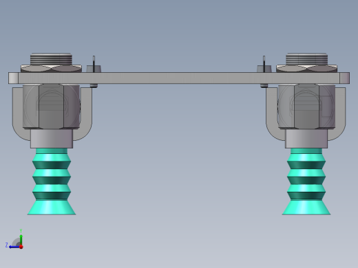 吸盘夹具工装机构 sw17右视缩略图