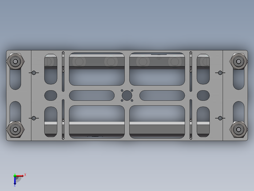 吸盘夹具工装机构 sw17俯视图