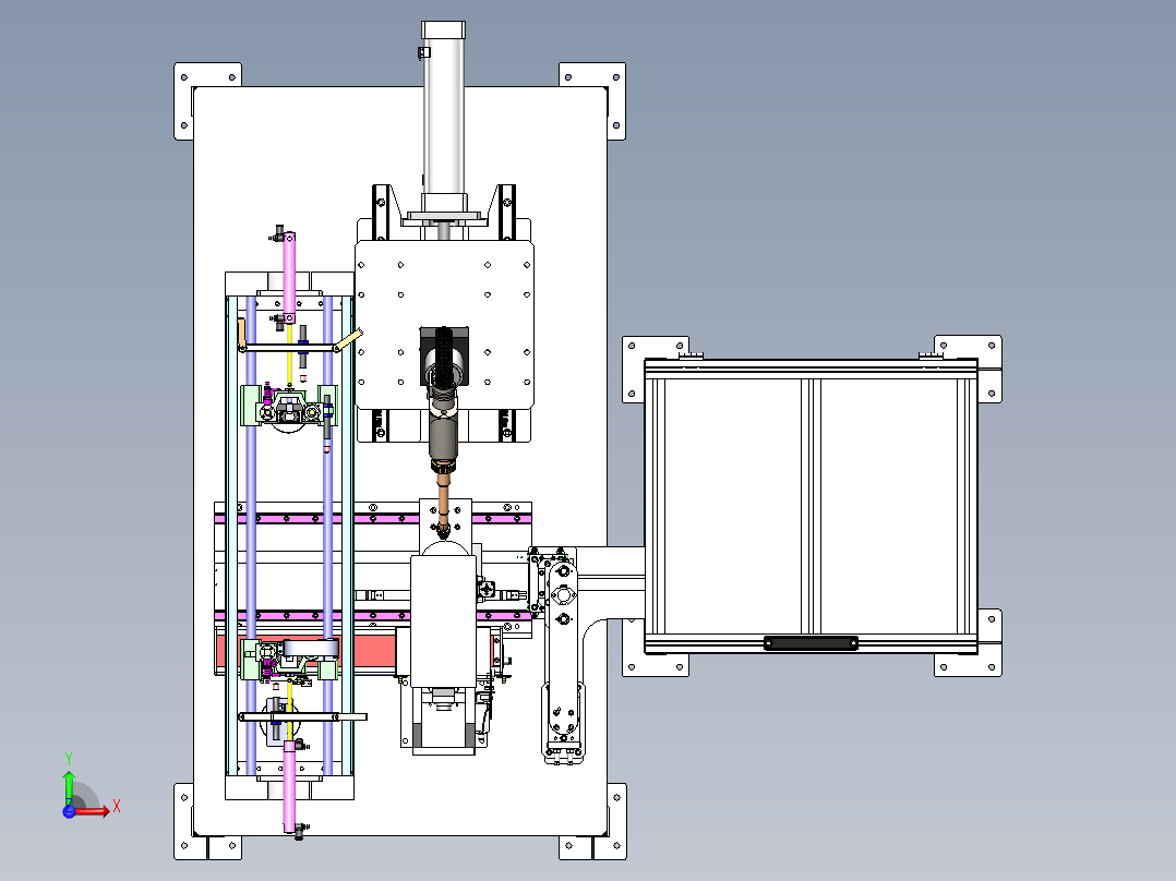 阀杆自动搬运压装焊接设备sw12可编辑前视图