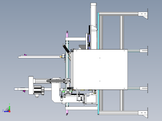 阀杆自动搬运压装焊接设备sw12可编辑右视缩略图