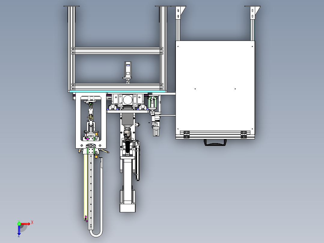 阀杆自动搬运压装焊接设备sw12可编辑俯视图