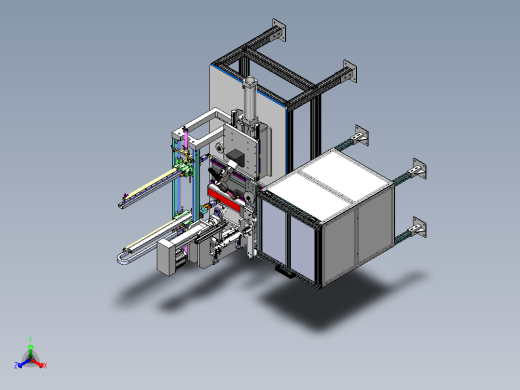 阀杆自动搬运压装焊接设备sw12可编辑正等轴测缩略图