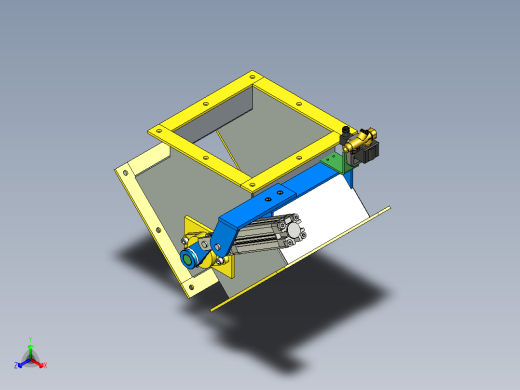 DN250分流阀三维模型3D模型