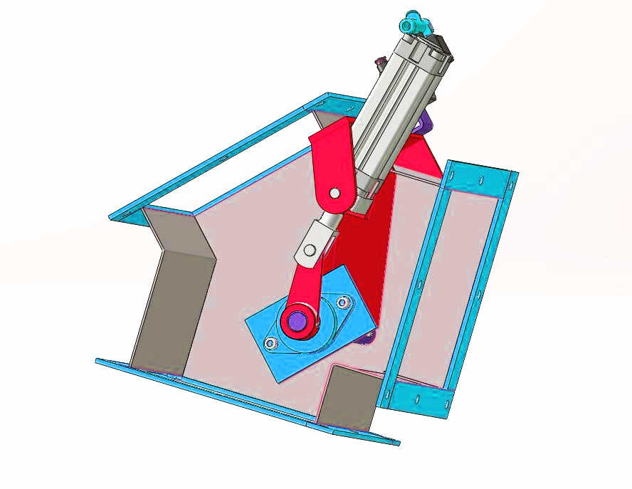 DN250分流阀三维模型3D模型