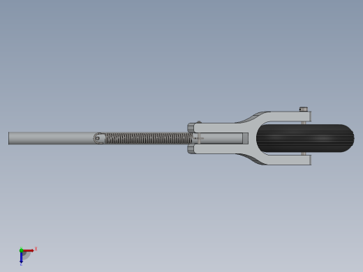 固定翼无人机用带轮可伸缩起落架俯视缩略图