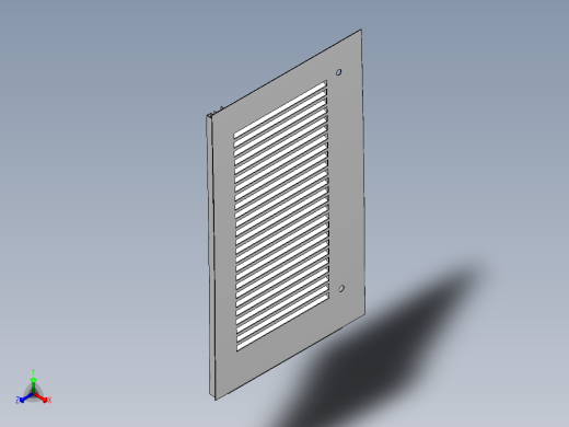 BQ6800G-A09-5507400 左四栅格仓门3D模型