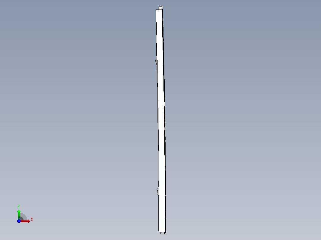 BQ6800G-A09-5507400 左四栅格仓门3D模型前视图