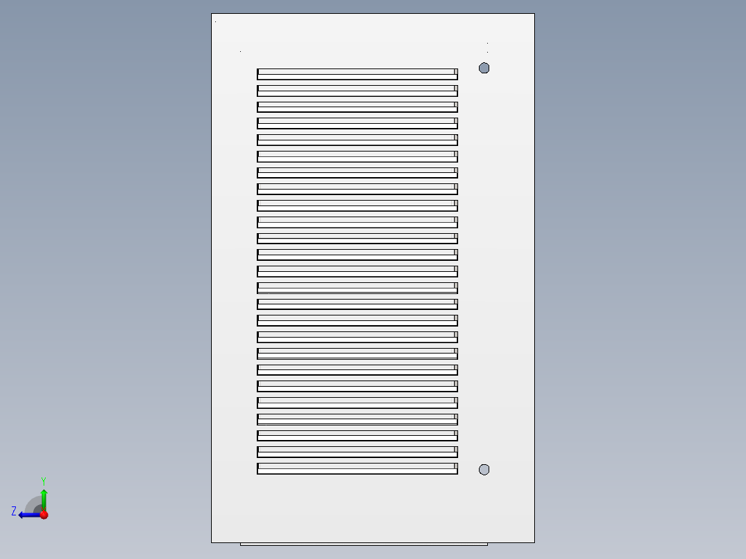 BQ6800G-A09-5507400 左四栅格仓门3D模型右视图