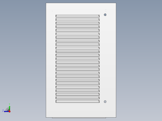 BQ6800G-A09-5507400 左四栅格仓门3D模型右视缩略图