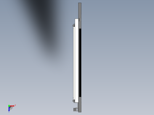 BQ6800G-A09-5507400 左四栅格仓门3D模型俯视缩略图
