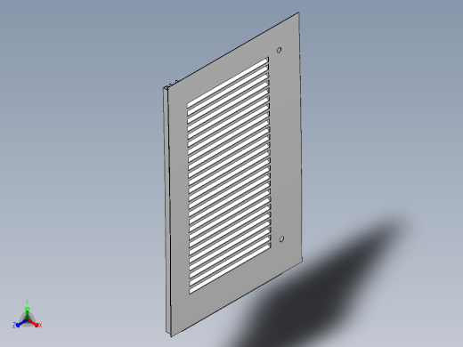 BQ6800G-A09-5507400 左四栅格仓门3D模型正等轴测缩略图