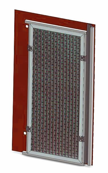 BQ6800G-A09-5507400 左四栅格仓门3D模型