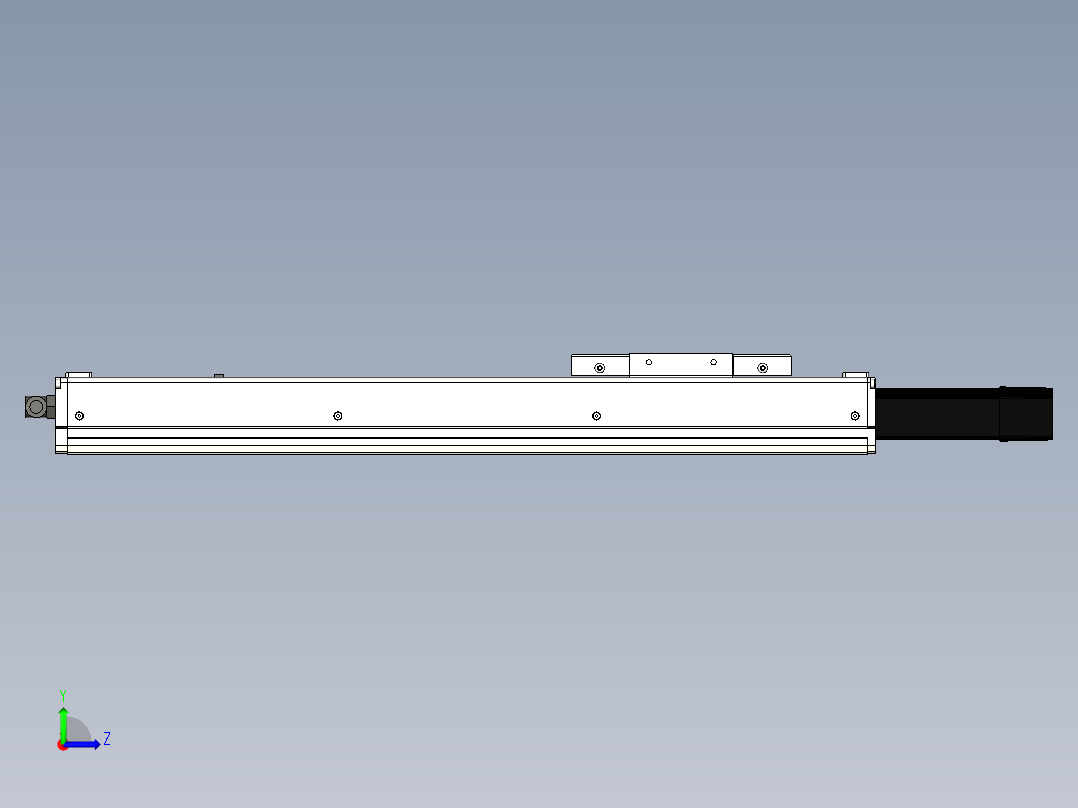 Toyo东佑达直线模组-ECH10-350-BC+煞車左视图