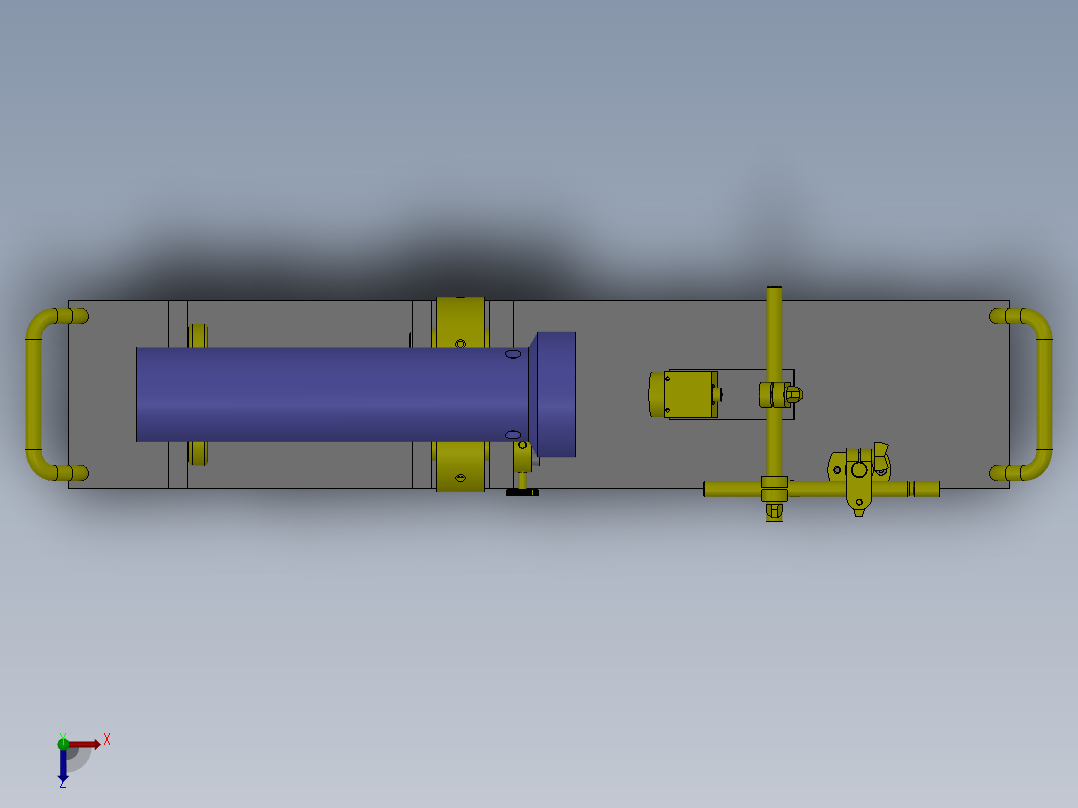 M39圆柱形工件旋转定位夹具俯视图