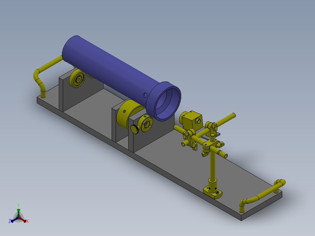 M39圆柱形工件旋转定位夹具正等轴测图