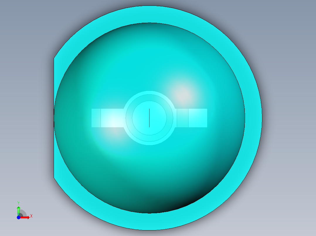 LED_Round_Cyan_D5.0mm前视图