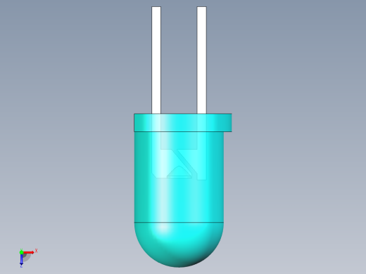 LED_Round_Cyan_D5.0mm俯视缩略图