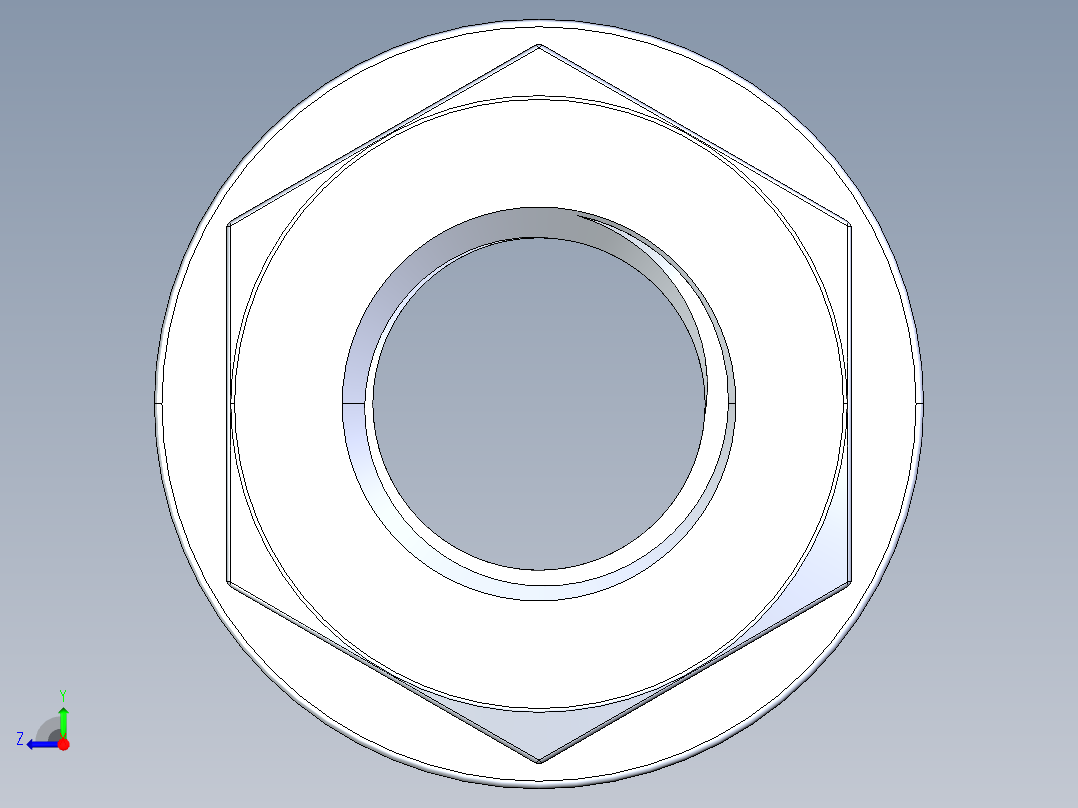 法兰螺母-10-FN.STEP右视图