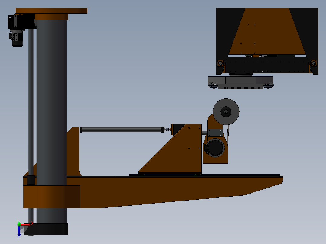 137数控机床俯视图