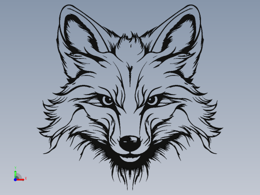 狐狸头前视缩略图