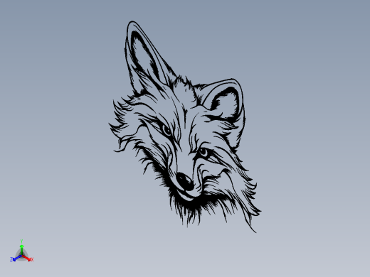 狐狸头正等轴测缩略图