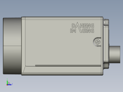 大恒相机镜头Daheng_MER2-G-P_3D_Drawing多系列图纸左视缩略图