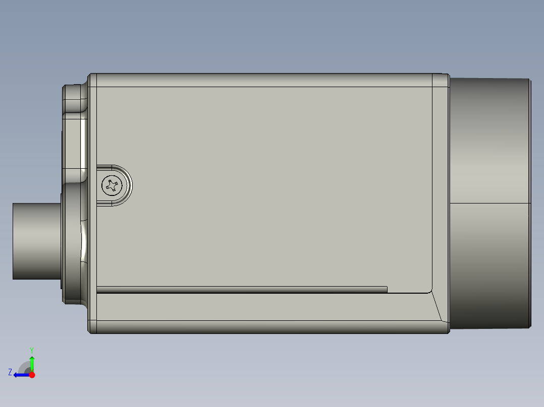 大恒相机镜头Daheng_MER2-G-P_3D_Drawing多系列图纸右视图