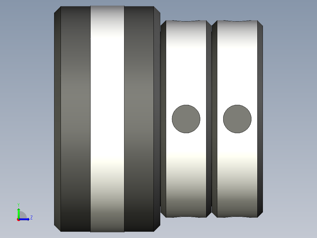 小型千斤頂5588-3D多系列多零件图纸模型左视图