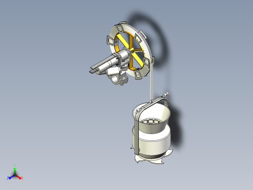 自部署月球采样系统绞车装置--stp