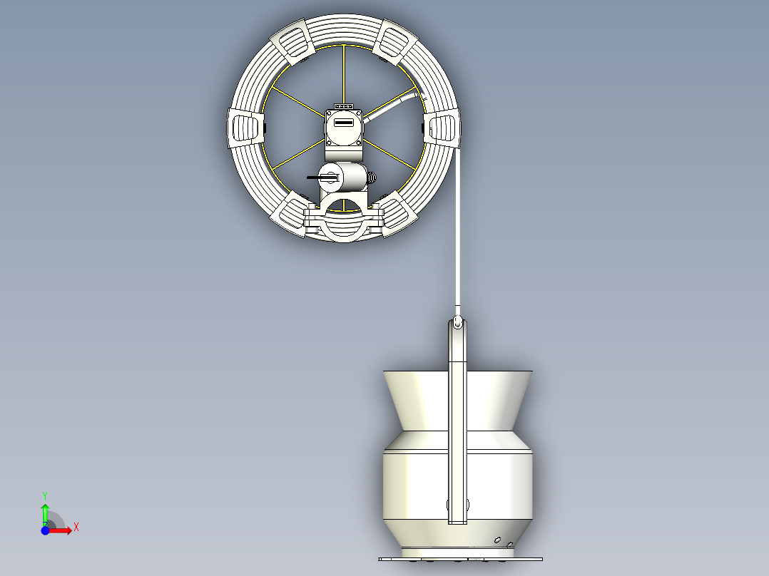 自部署月球采样系统绞车装置--stp前视图