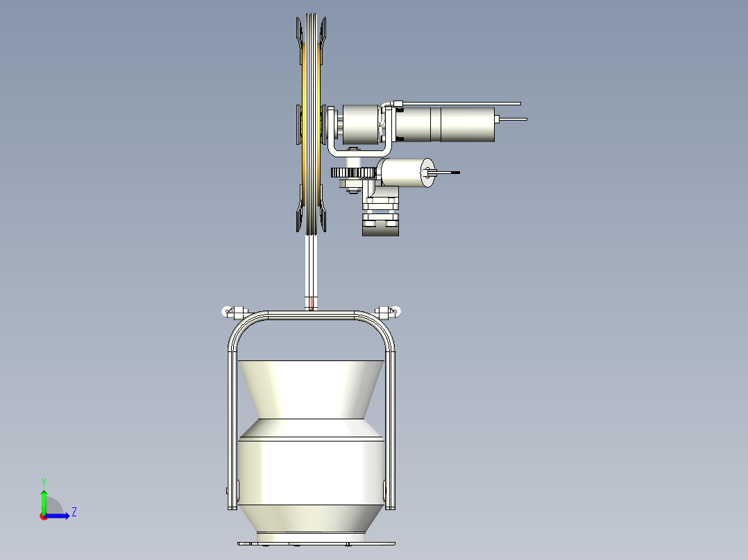 自部署月球采样系统绞车装置--stp左视图