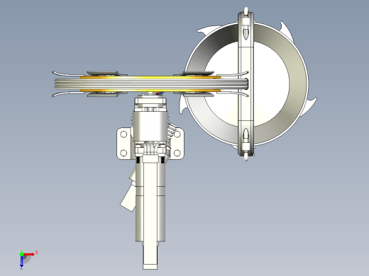 自部署月球采样系统绞车装置--stp俯视缩略图