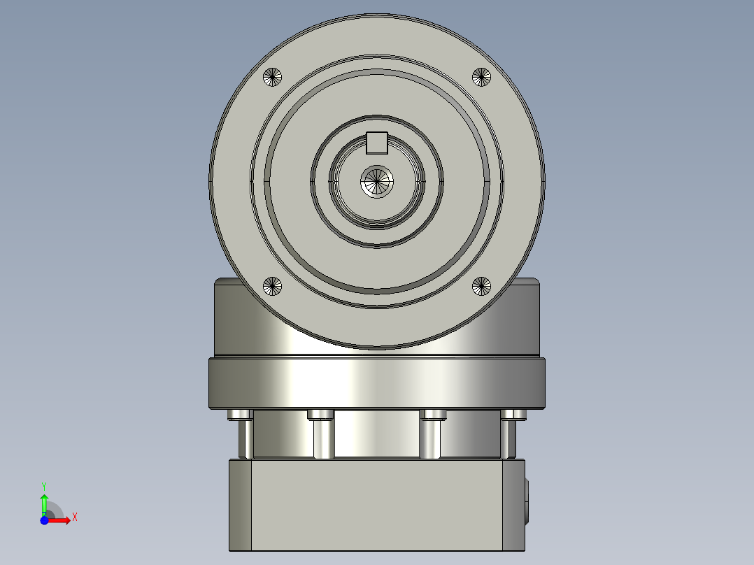 多摩川行星减速机TLR-090-L1-19DC19（45度）前视图