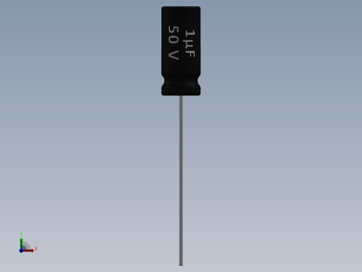 电容器 二极管 电阻器-Capacitor 1uF-50V前视缩略图