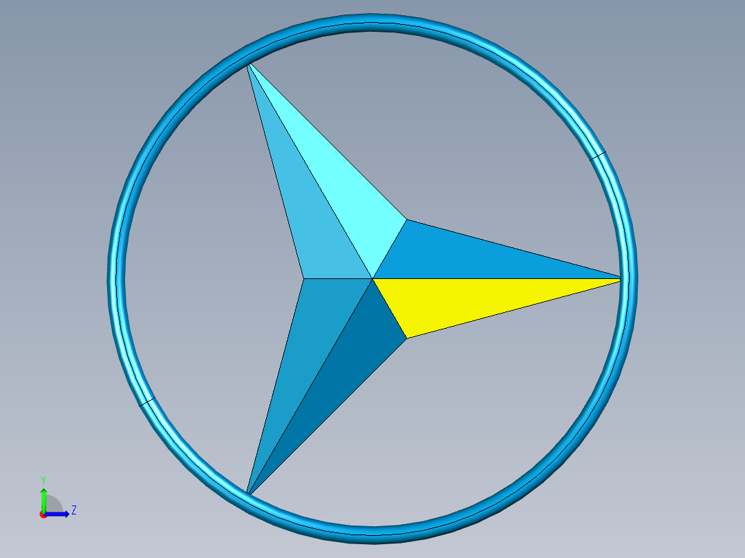 奔驰标志左视图