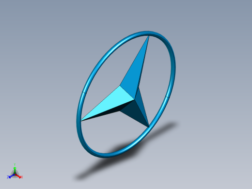 奔驰标志正等轴测缩略图