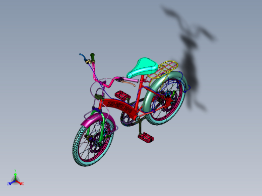 中大孩碟刹减震脚踏车