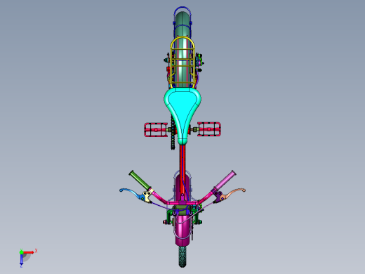 中大孩碟刹减震脚踏车俯视缩略图