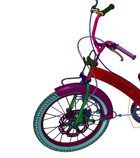 中大孩碟刹减震脚踏车