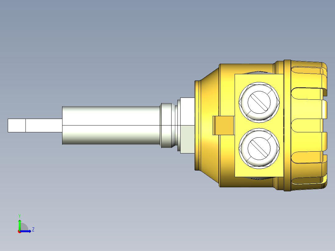超声波设备H-125mm-4.92in-SS-PBT-ENCLOSURE-1-SPDT-RELAY-BSP-THREAD左视图