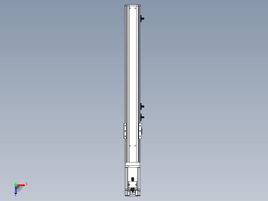 东锦丝杆传动-直线滑台模组DH60-L10-S400-BC-T400-C3俯视图
