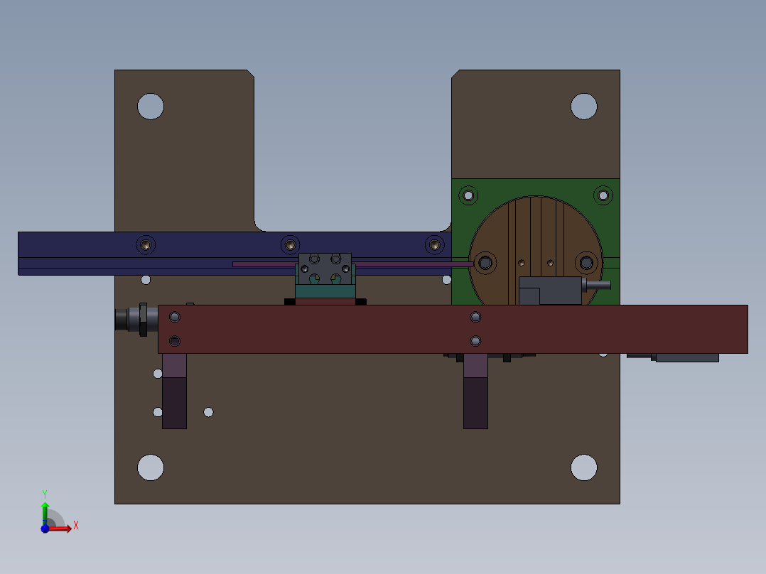 转向机构前视图