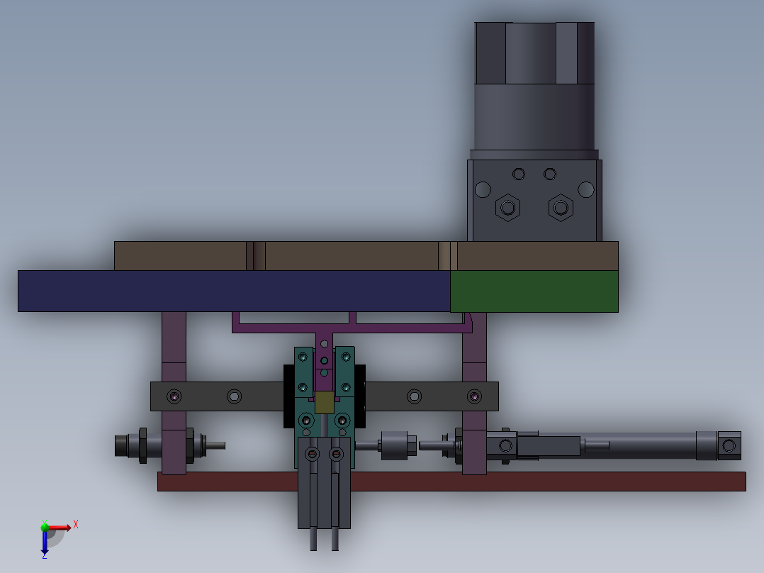 转向机构俯视图
