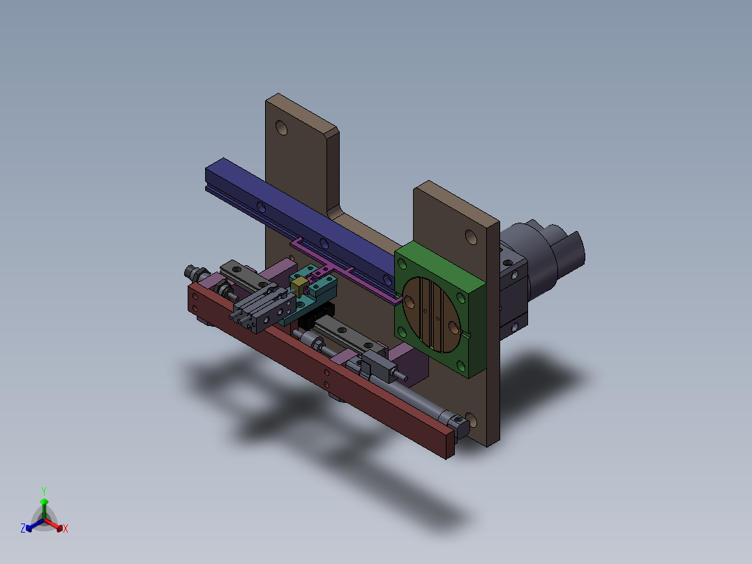 转向机构正等轴测图