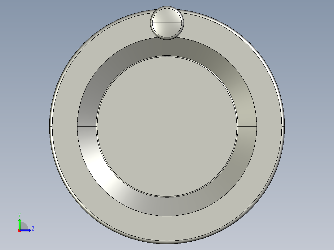 手輪(安裝重力指示器用)SHK-3D多系列多零件图纸模型左视图